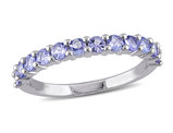 4/5 Carat (ctw) Tanzanite Band Ring in Sterling Silver